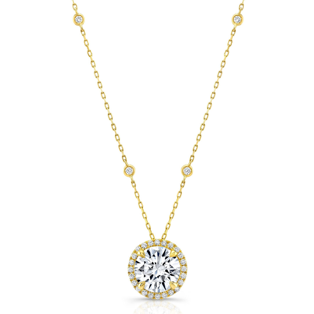 Aria 2.00ct Round Lab Diamond Necklace
