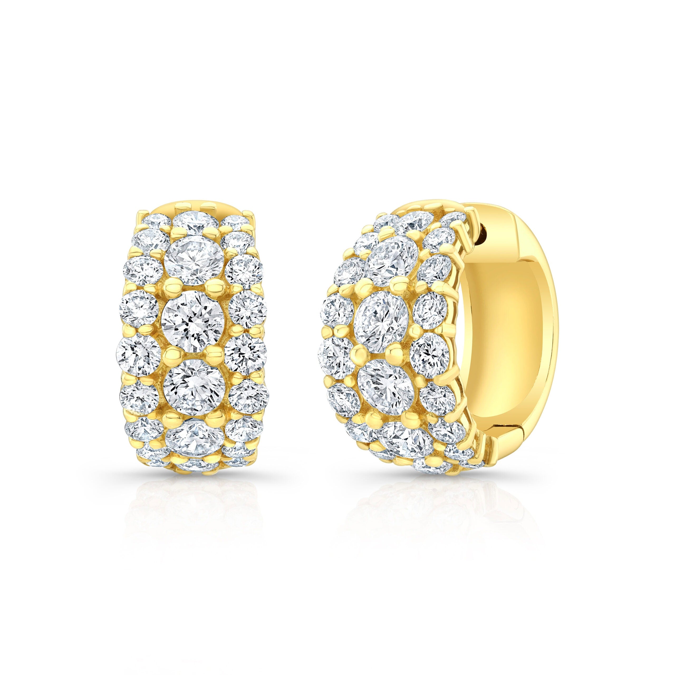 Diamond Pavé Harper Hoop Earrings