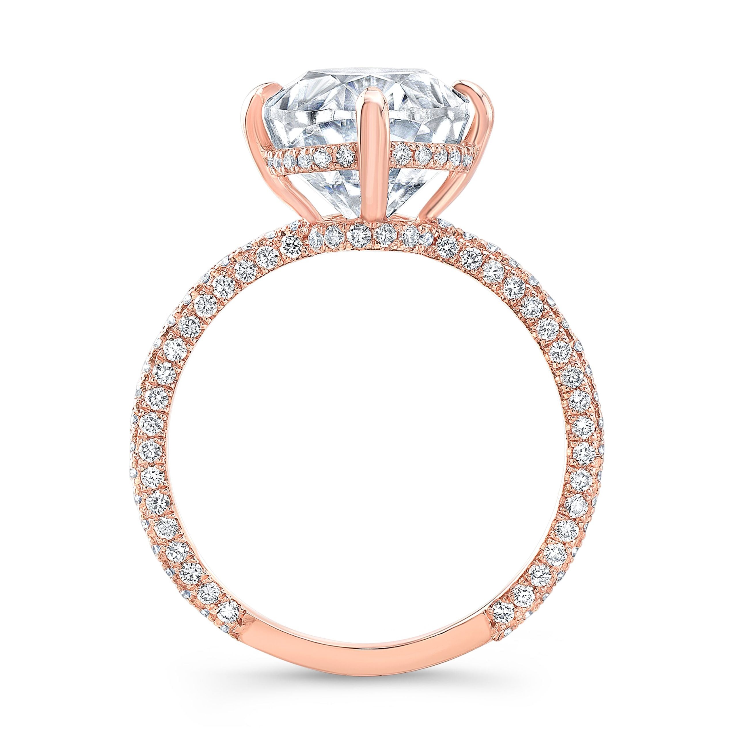 Oval Cut Lab Diamond Engagement Ring