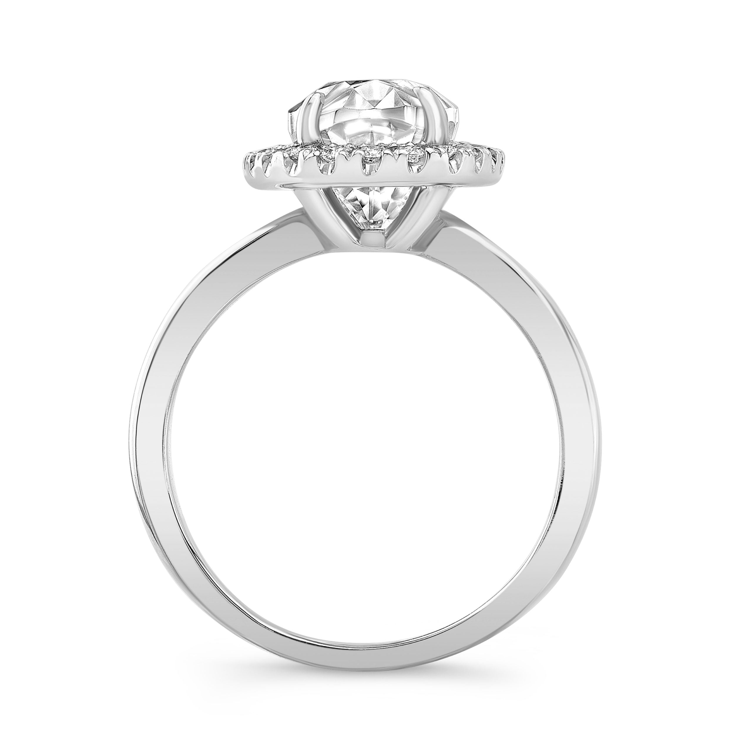 Oval Halo Lab Grown Diamond Engagement Ring