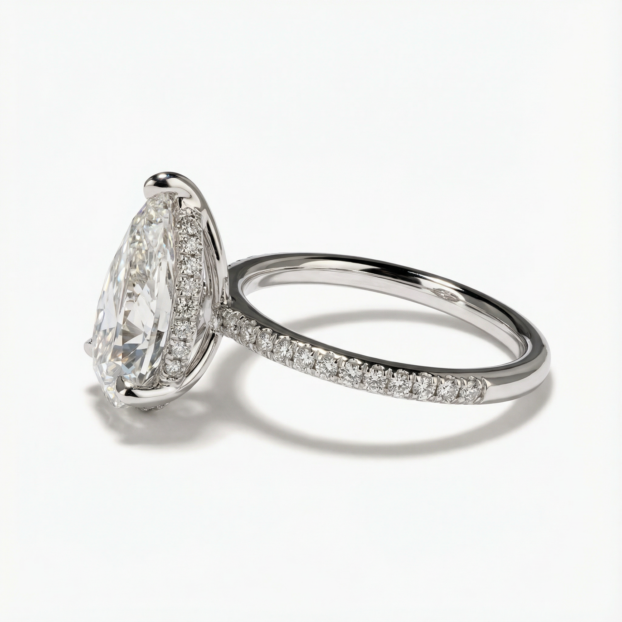 Pear Lab Diamond Engagement Ring