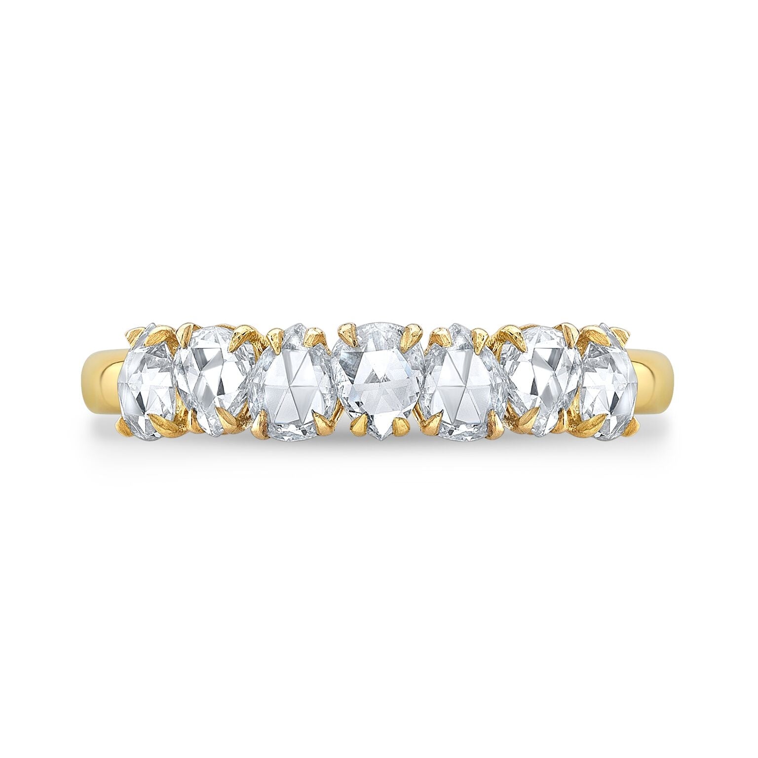 Radiant Rose-Cut Diamond Band