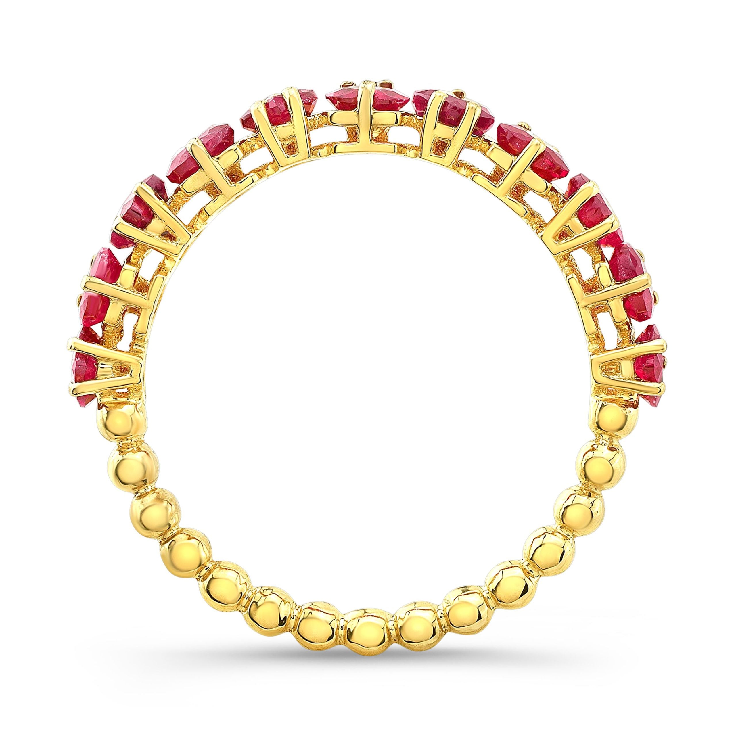 Ruby Heart Eternity Ring