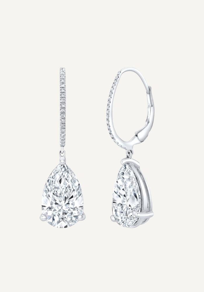 Celeste Pear Drop Lab Diamond Earrings