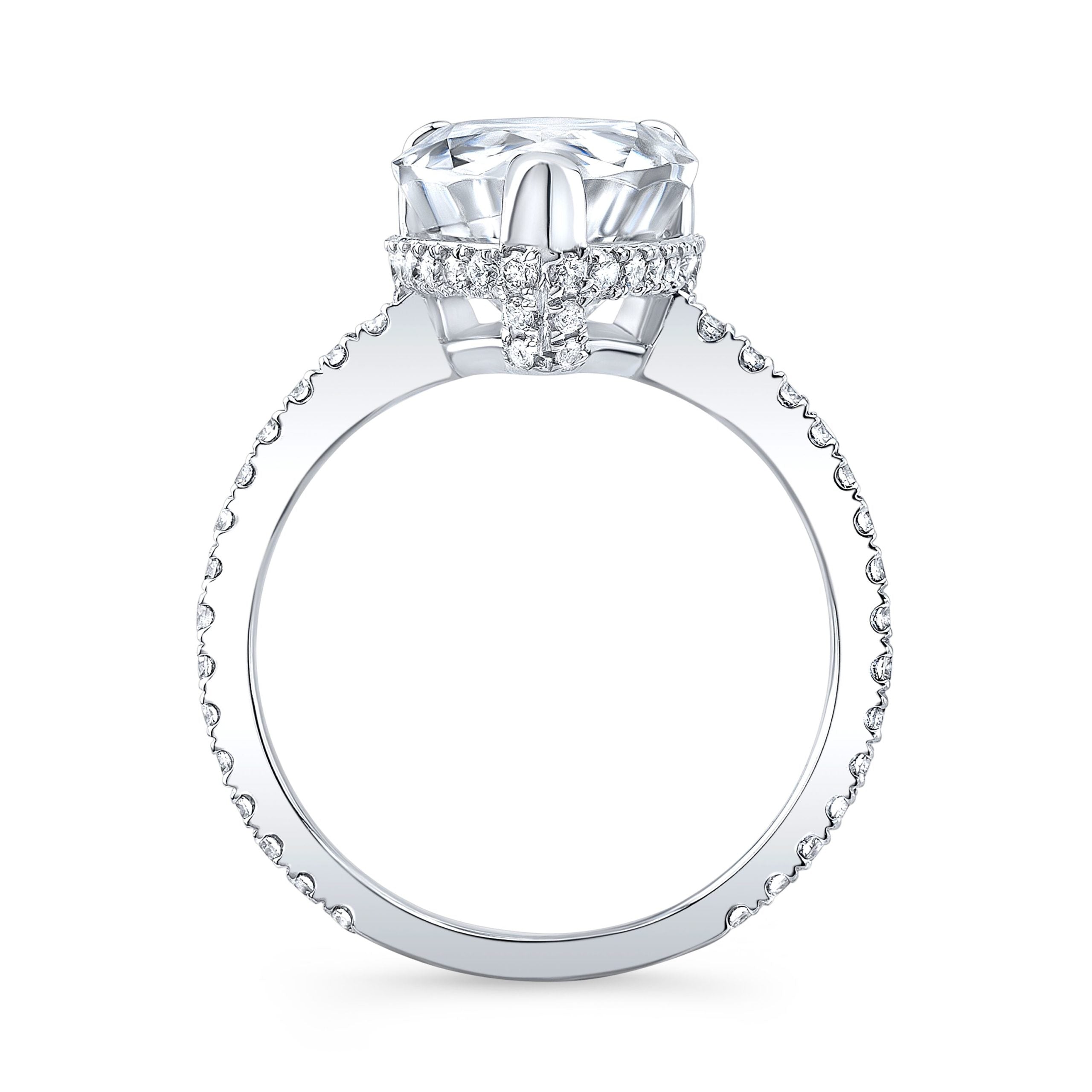 Viola Pear Cut Lab Diamond Ring