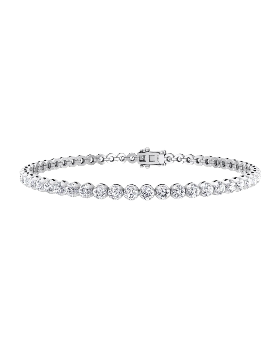 Lab Grown Crown Tennis Bracelet 6CT