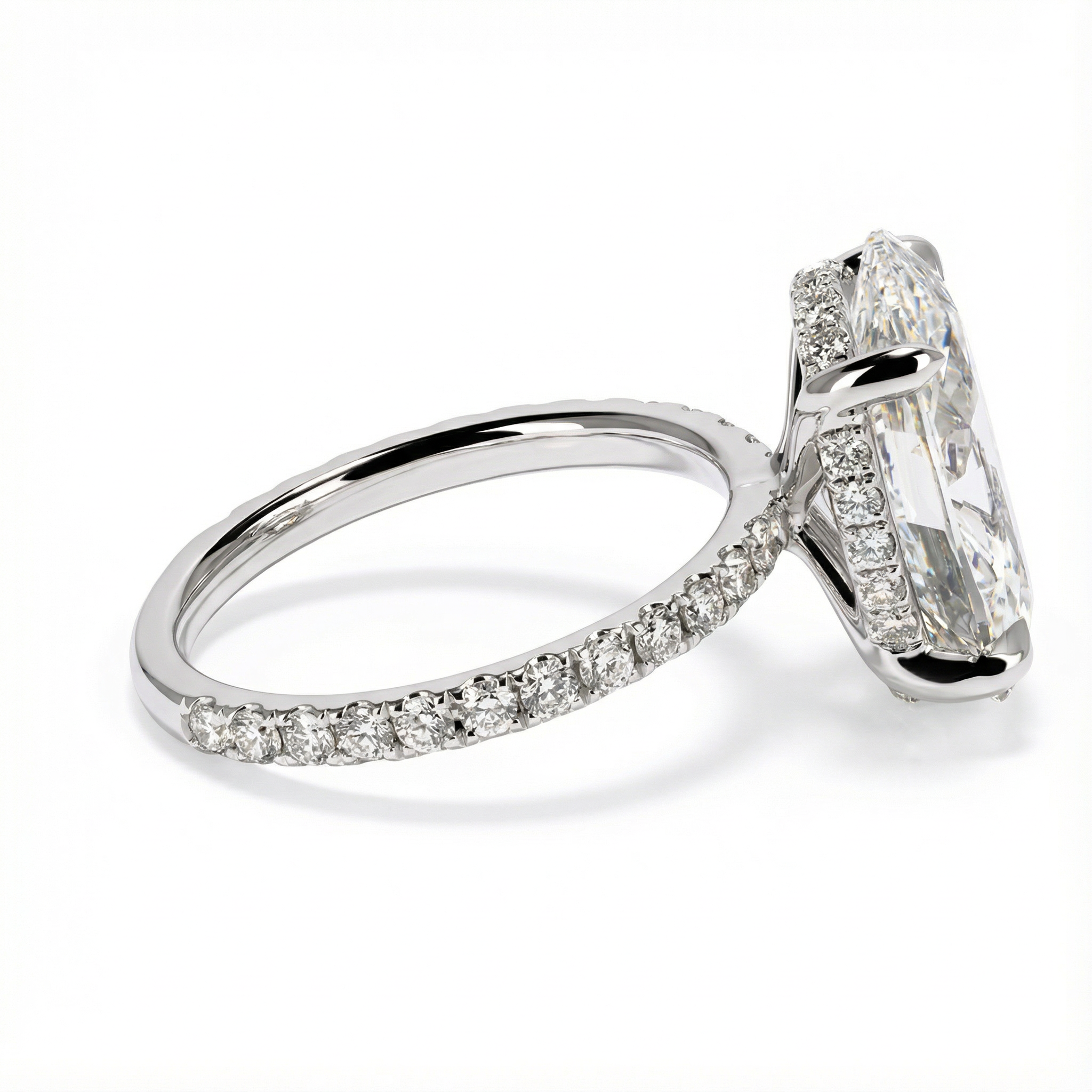 Oval Lab Diamond Engagement Ring