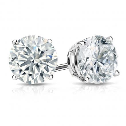 Round Lab-Grown Diamond Stud Earrings