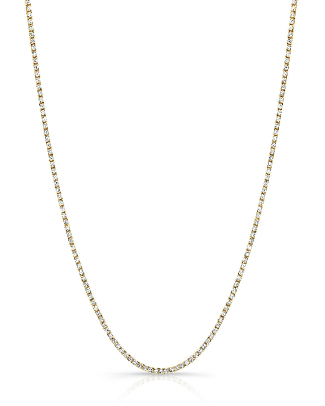 Lab Grown 5CT Tennis Necklace (2.00mm)