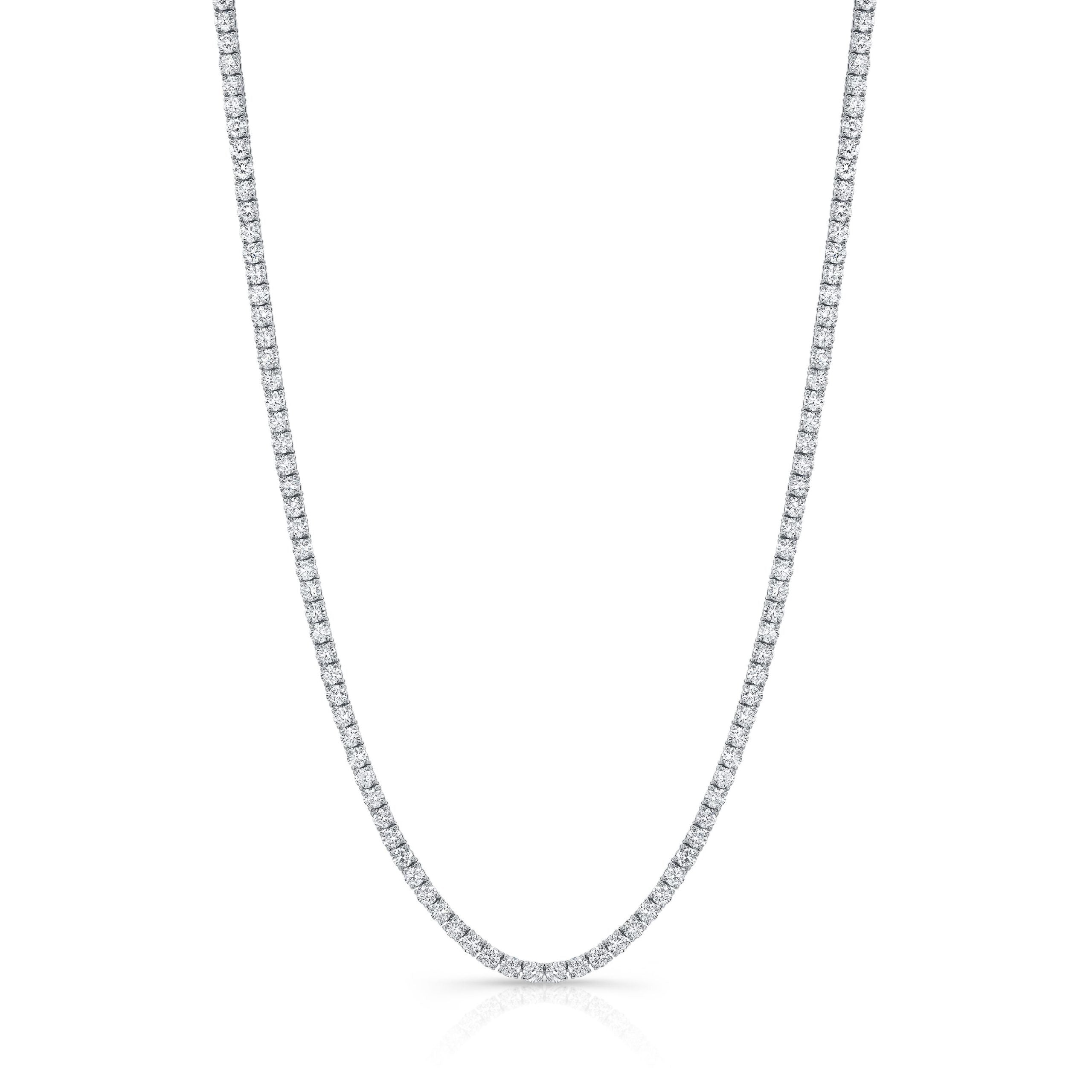 13.77ct Lab Diamond Tennis Necklace (3mm)