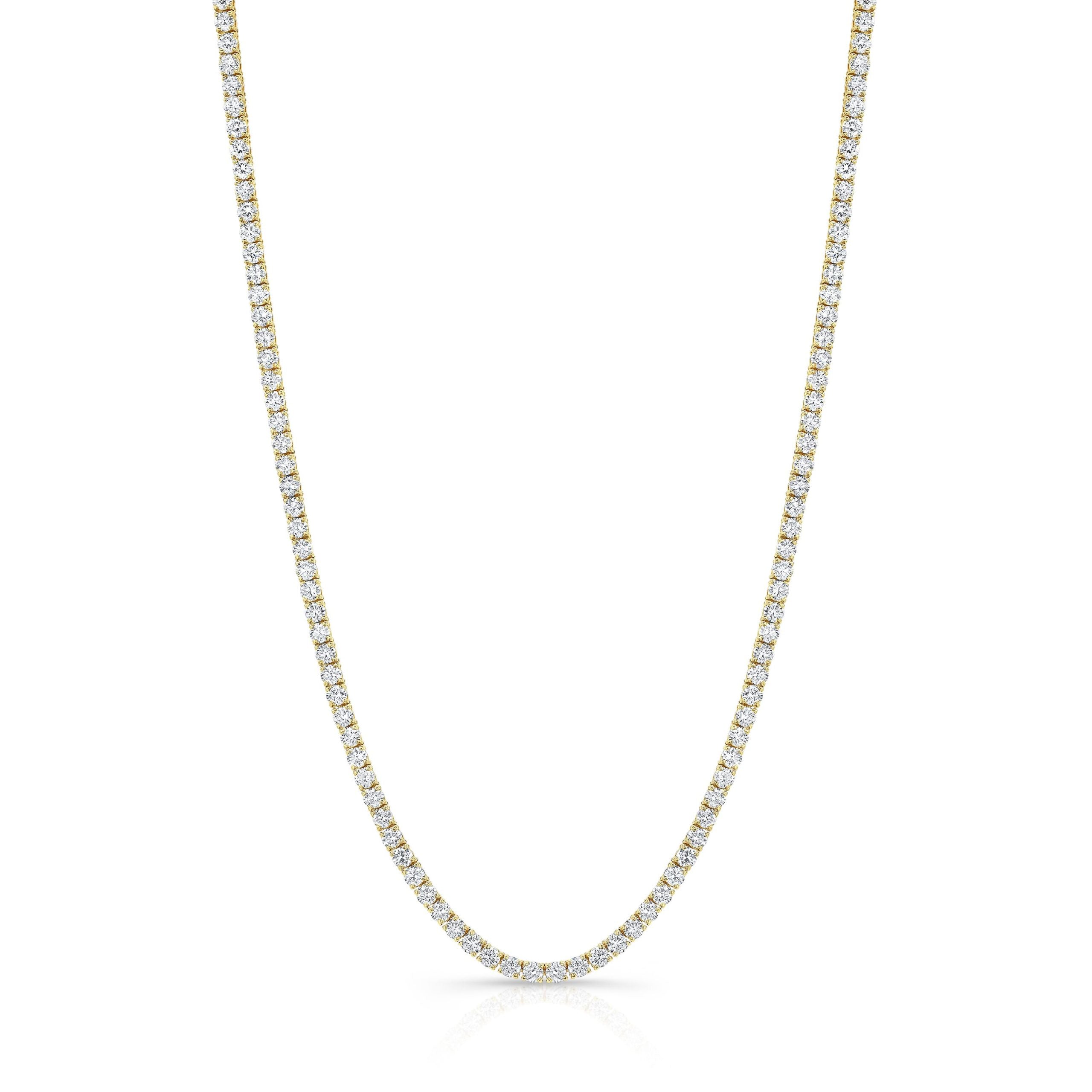 13.77ct Lab Diamond Tennis Necklace (3mm)