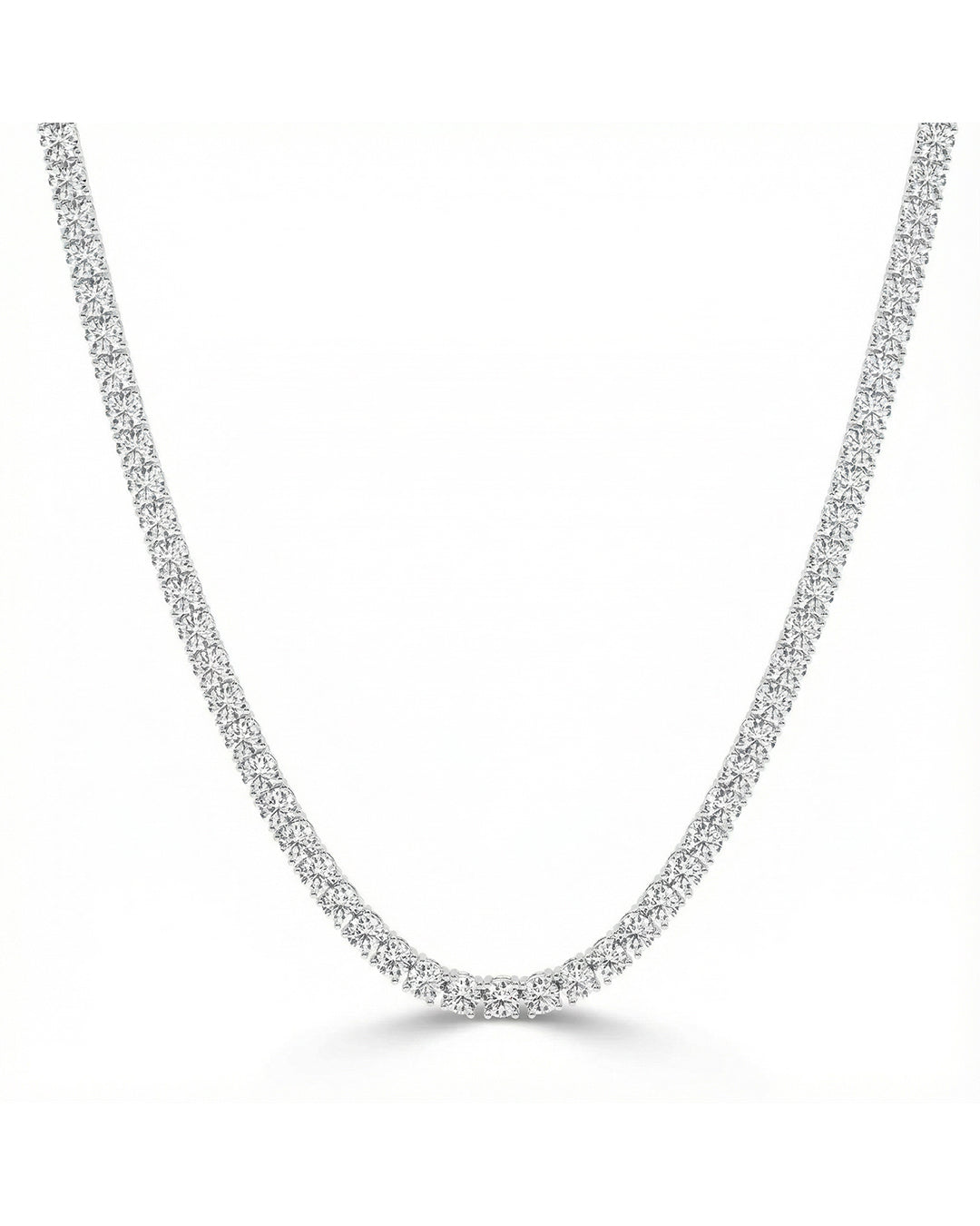 Lab Grown 30CT Tennis Necklace (4.3mm)