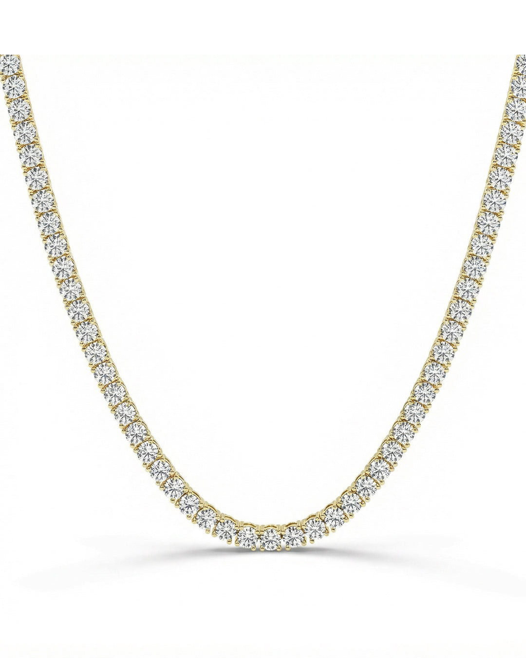 Lab Grown 30CT Tennis Necklace (4.3mm)