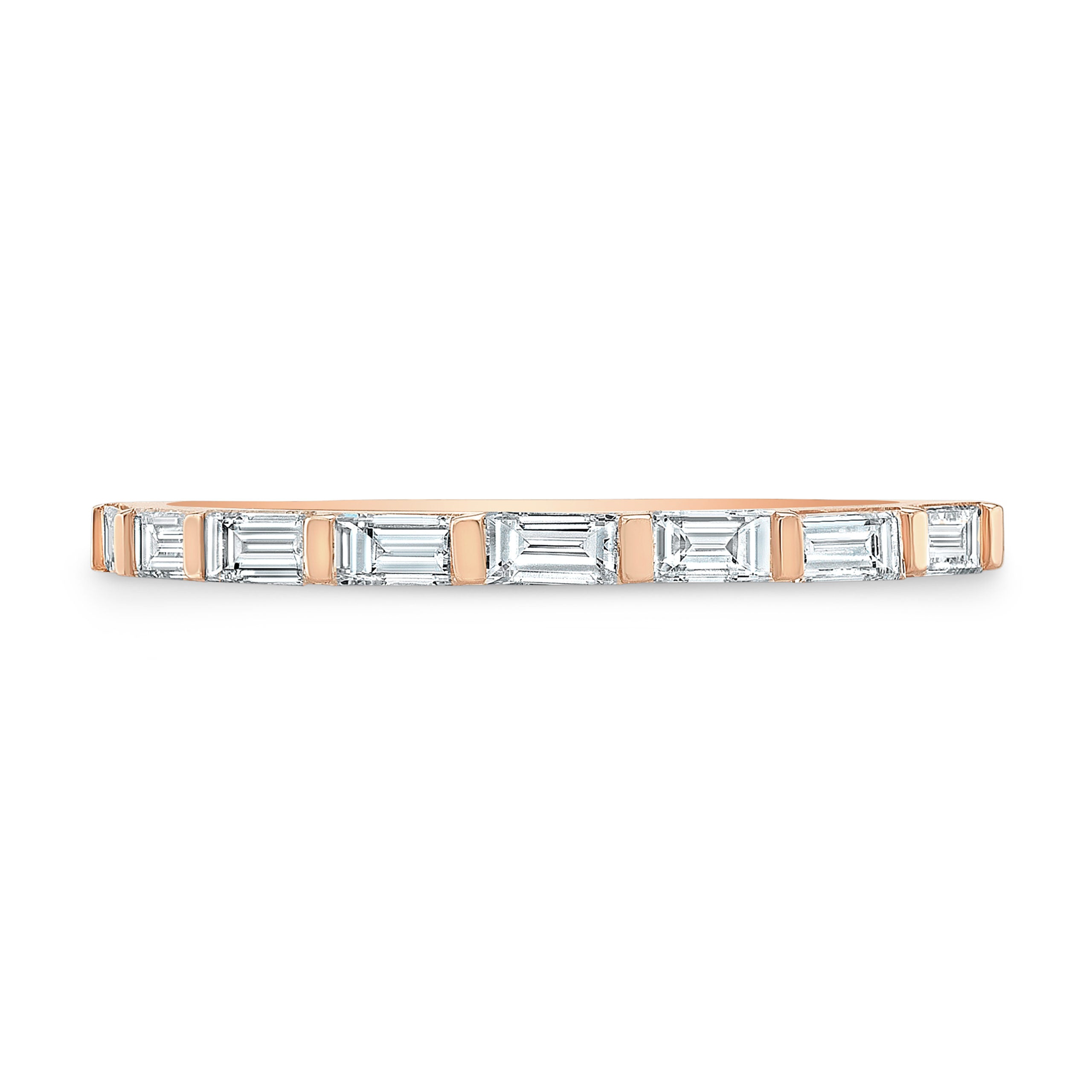 Baguette Diamond Line Band