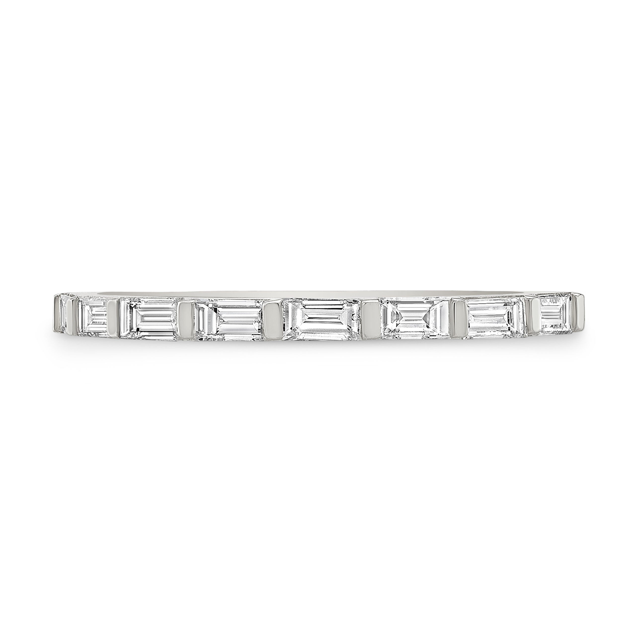 Baguette Diamond Line Band