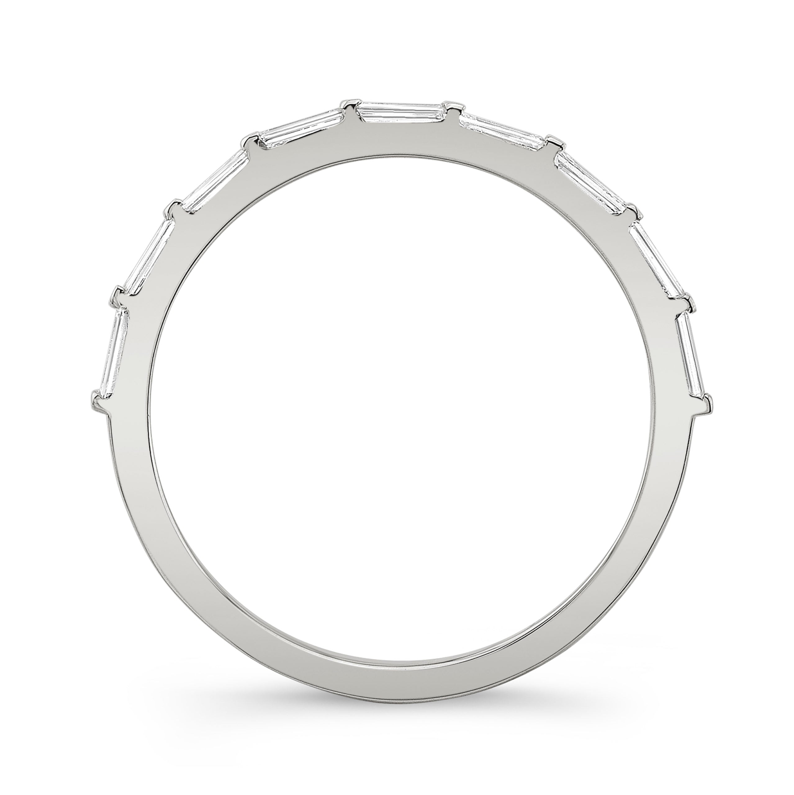 Baguette Diamond Line Band