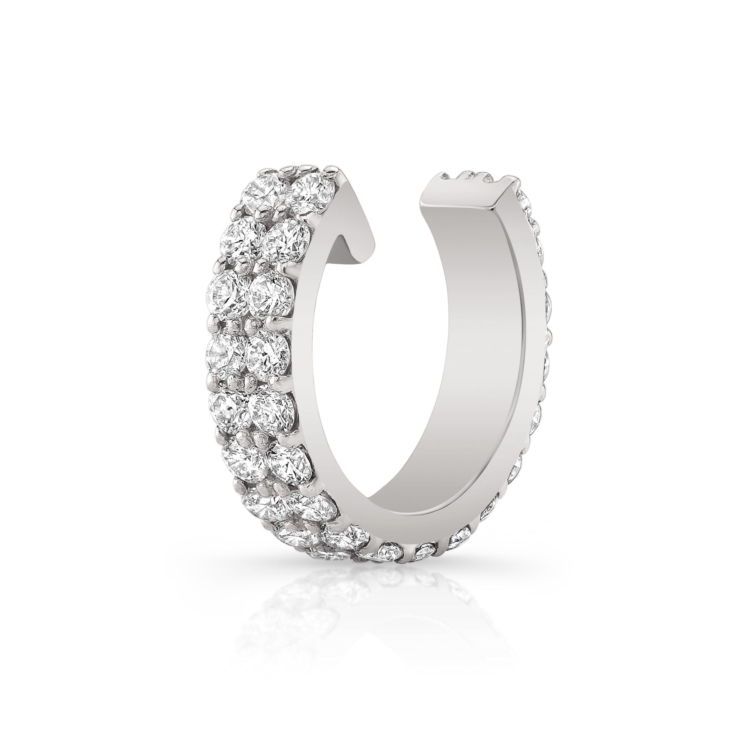 Diamond Pavé Double Row Ear Cuff