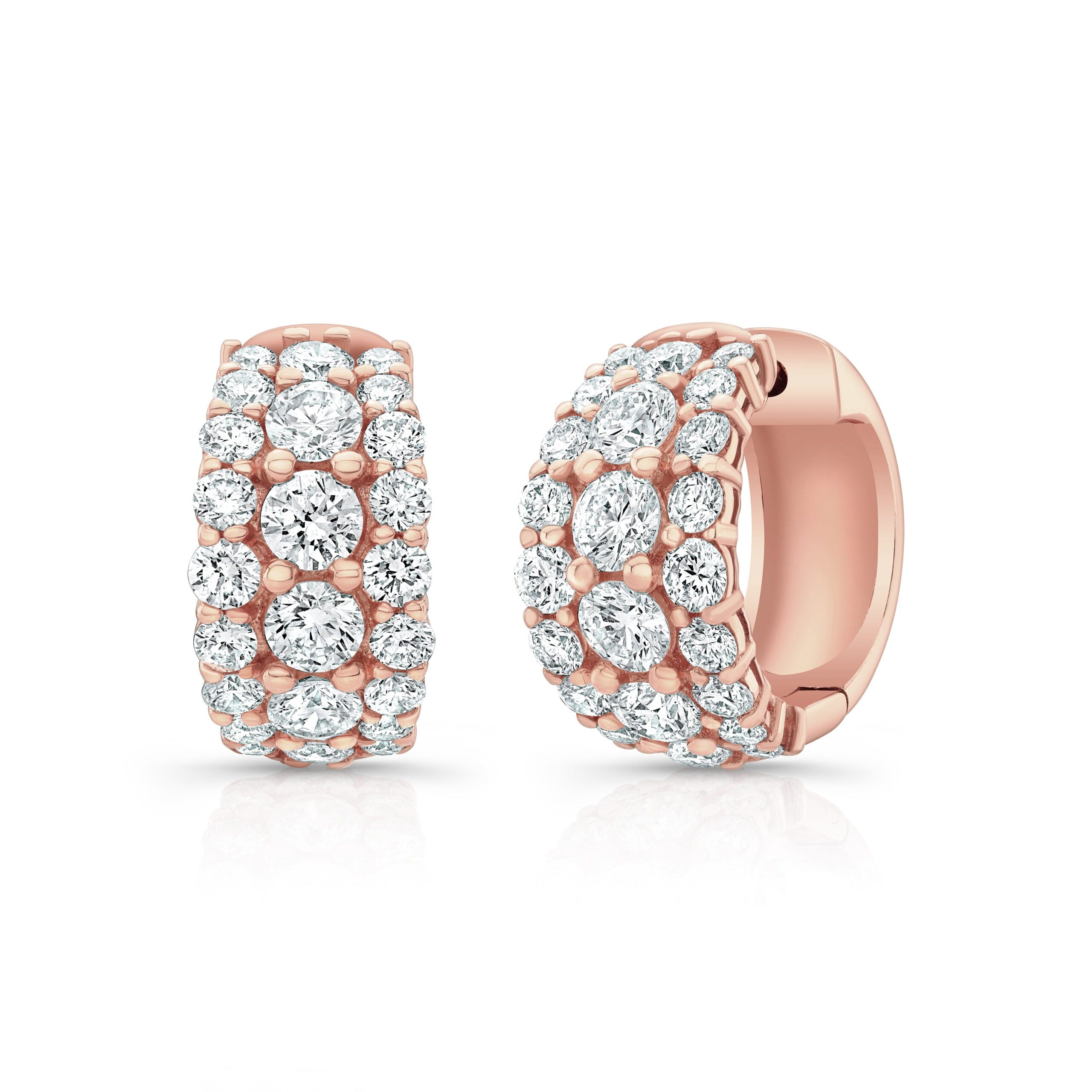 Diamond Pavé Harper Hoop Earrings
