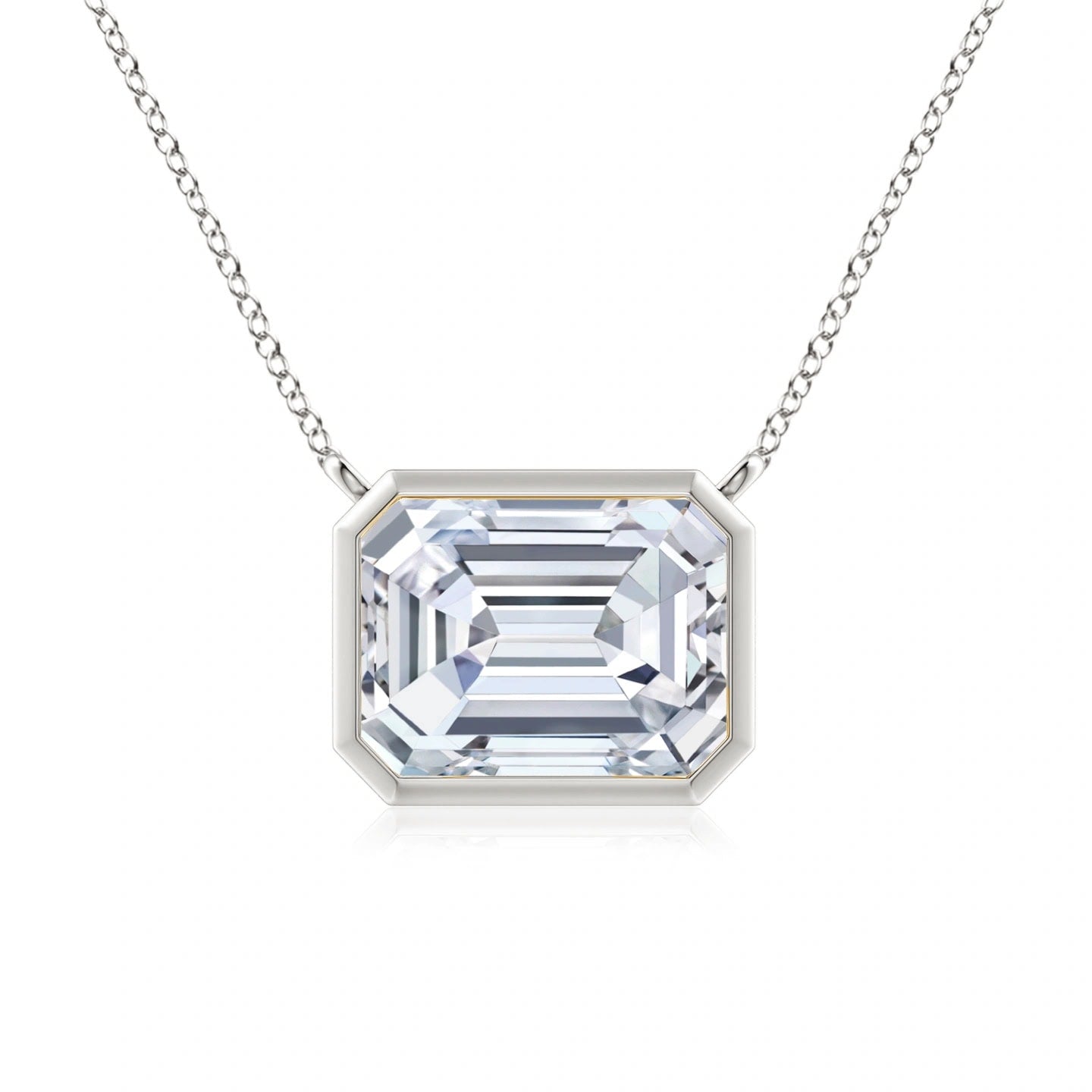 Emerald Lab Grown Diamond 3CT Necklace