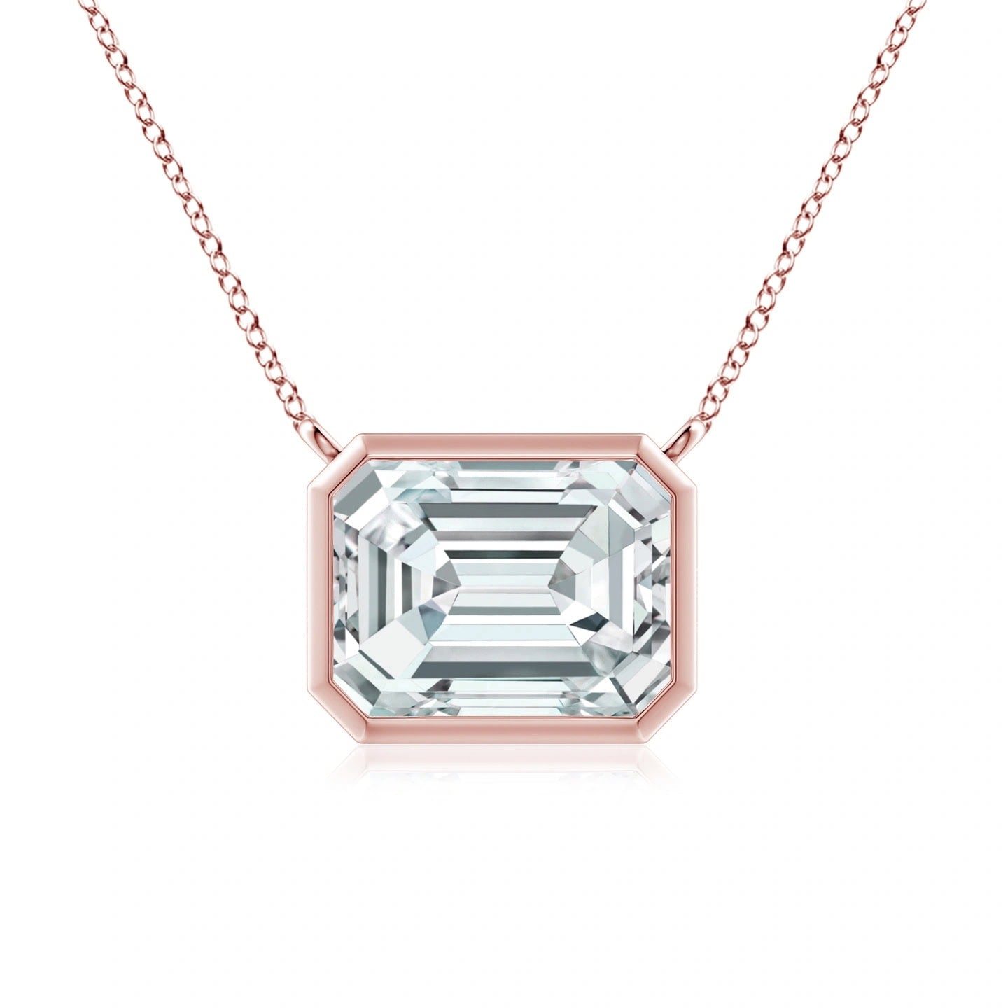 Emerald Lab Grown Diamond 3CT Necklace