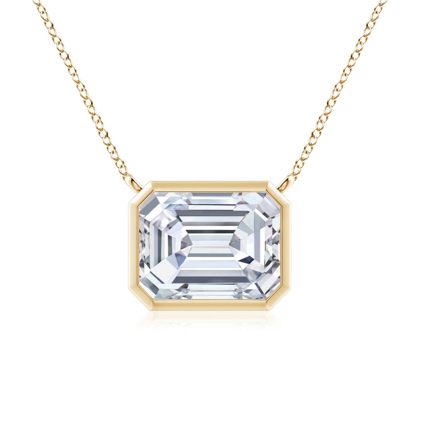 Emerald Lab Grown Diamond 3CT Necklace