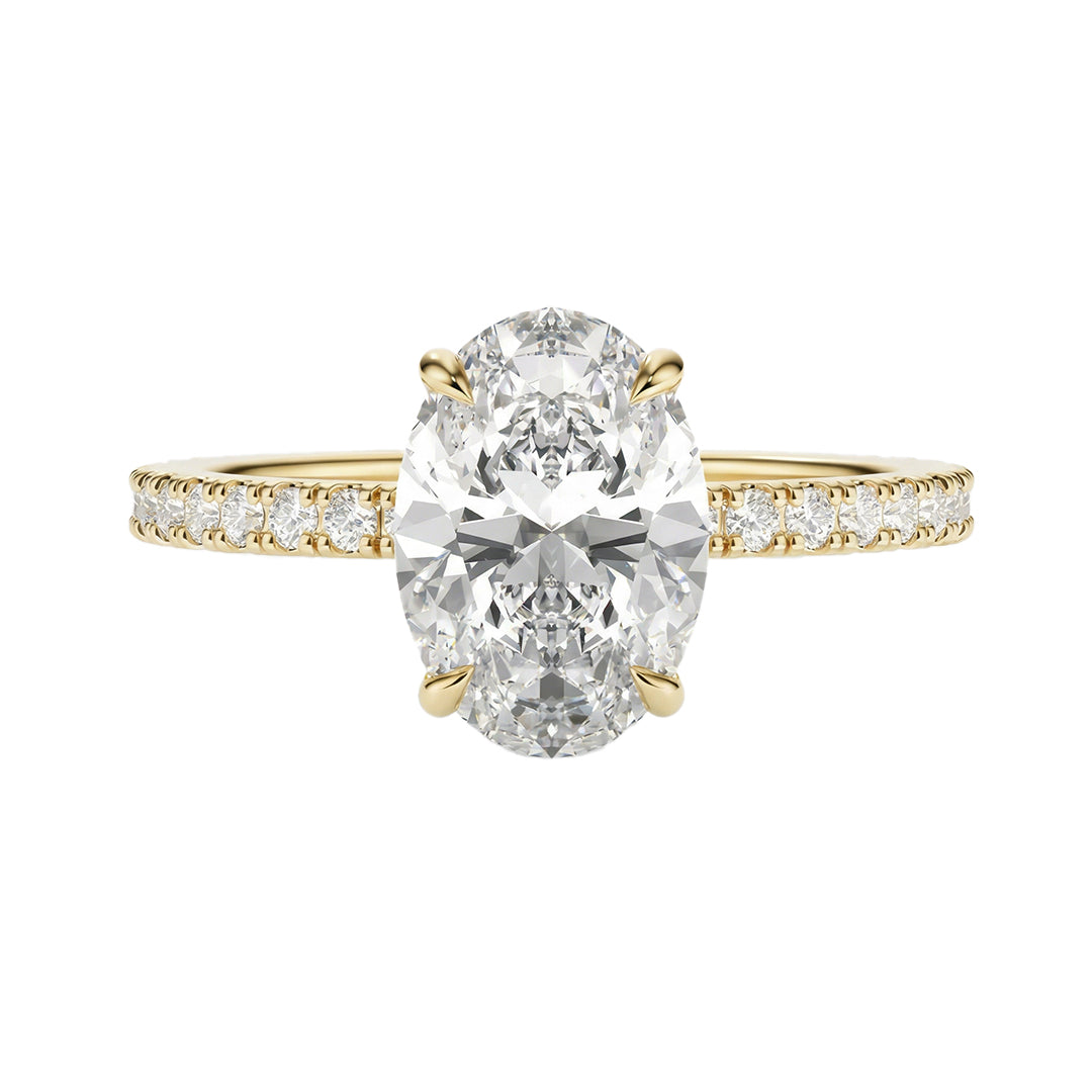 Oval Lab Diamond Engagement Ring