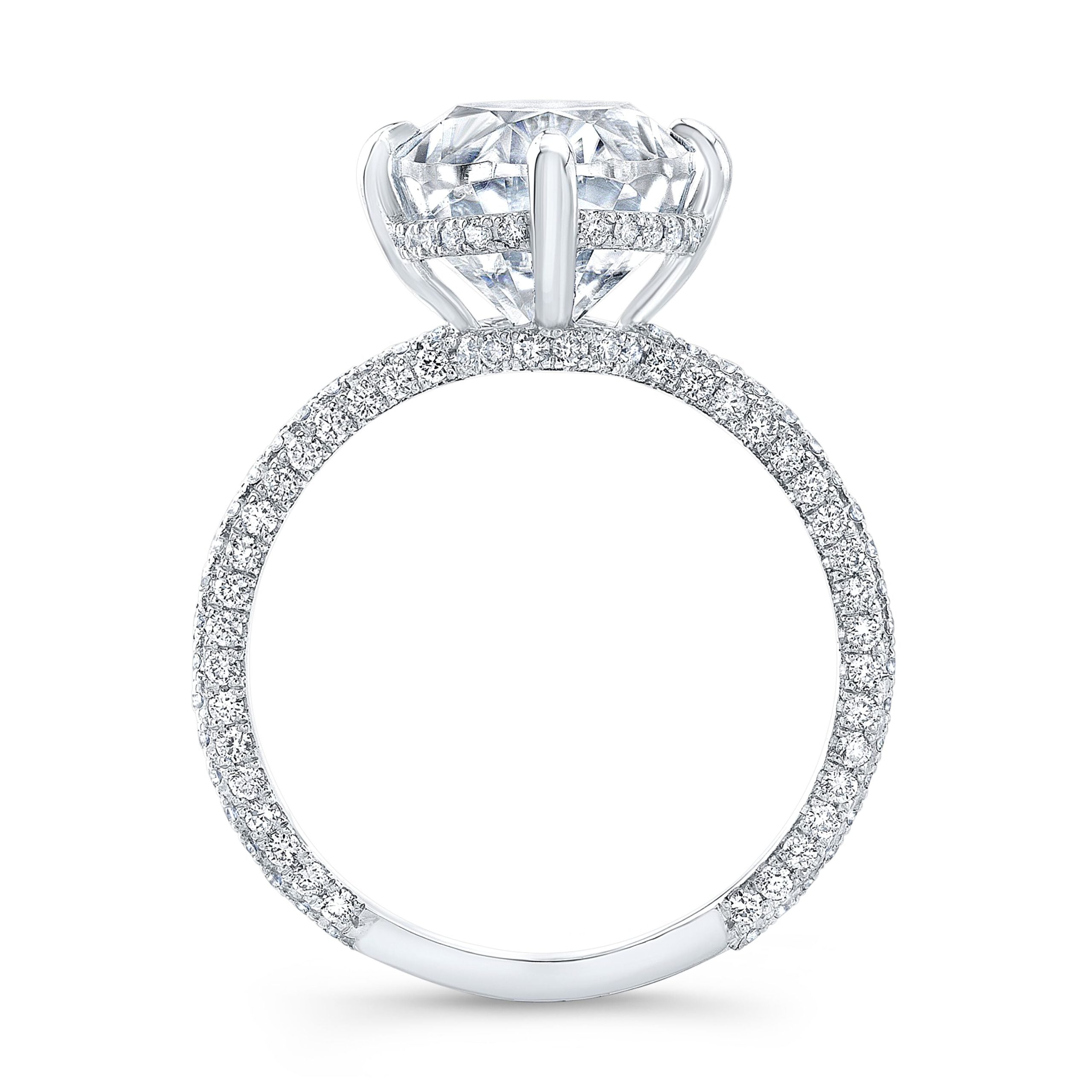 Oval Cut Lab Diamond Engagement Ring