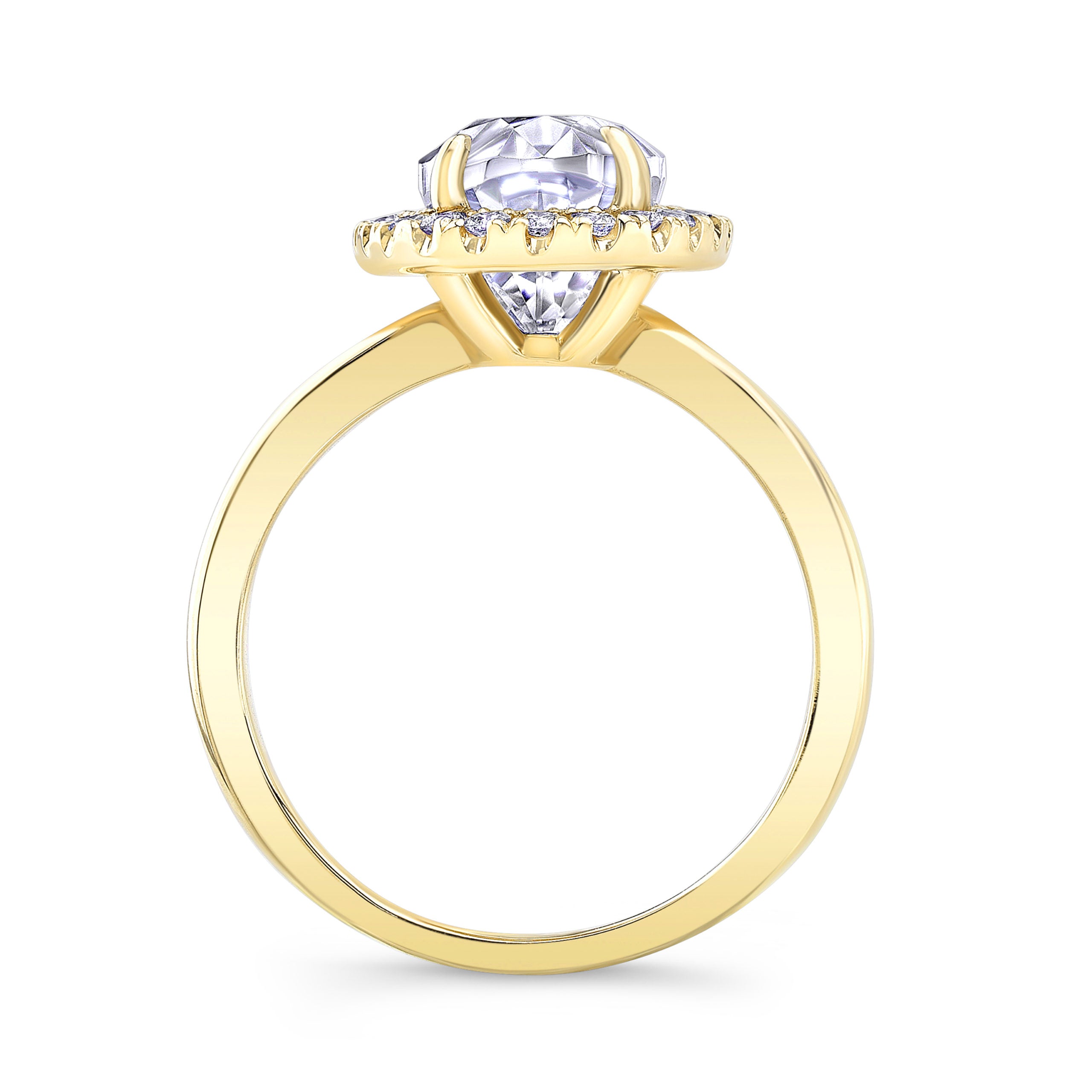 Oval Halo Lab Grown Diamond Engagement Ring