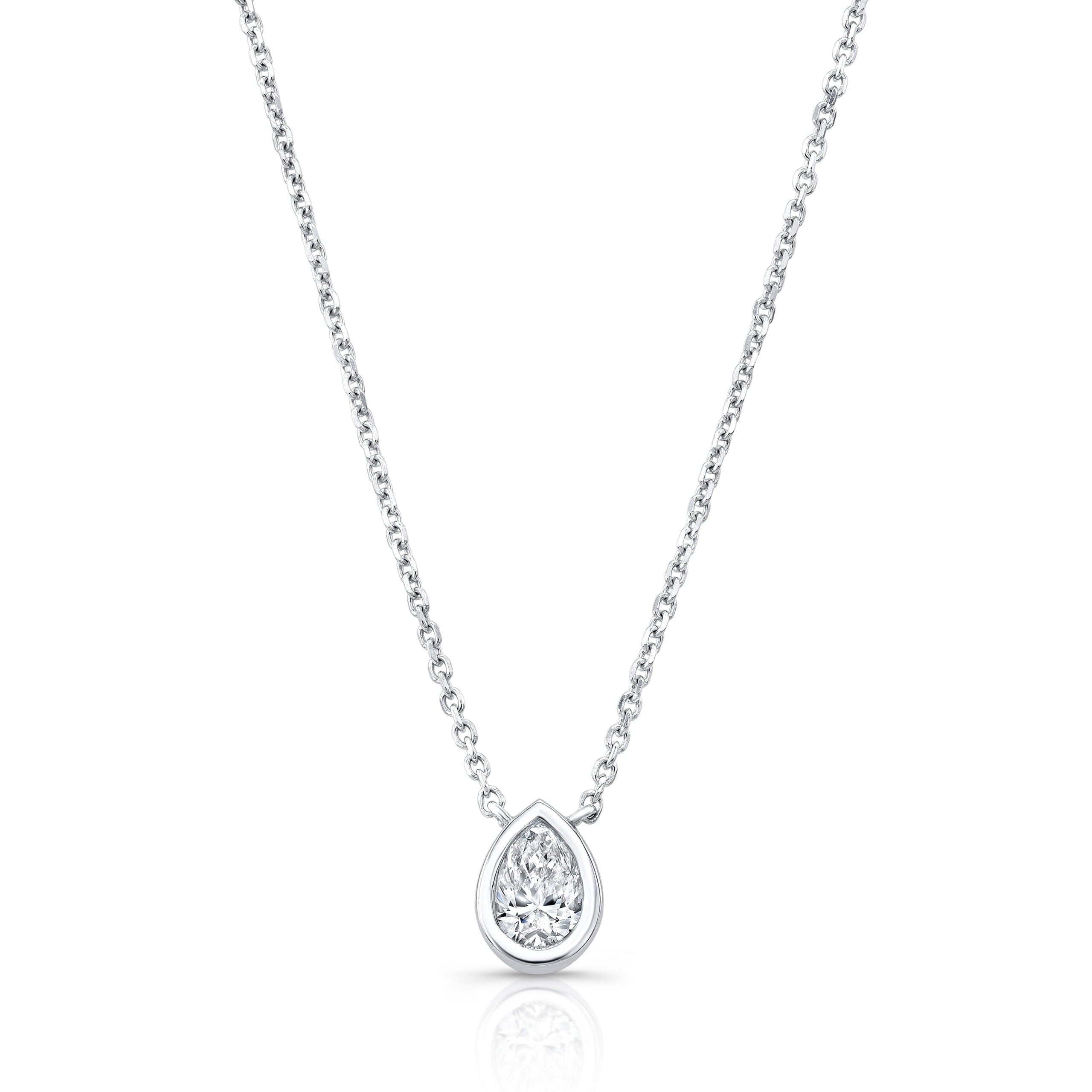 Pear Diamond Necklace