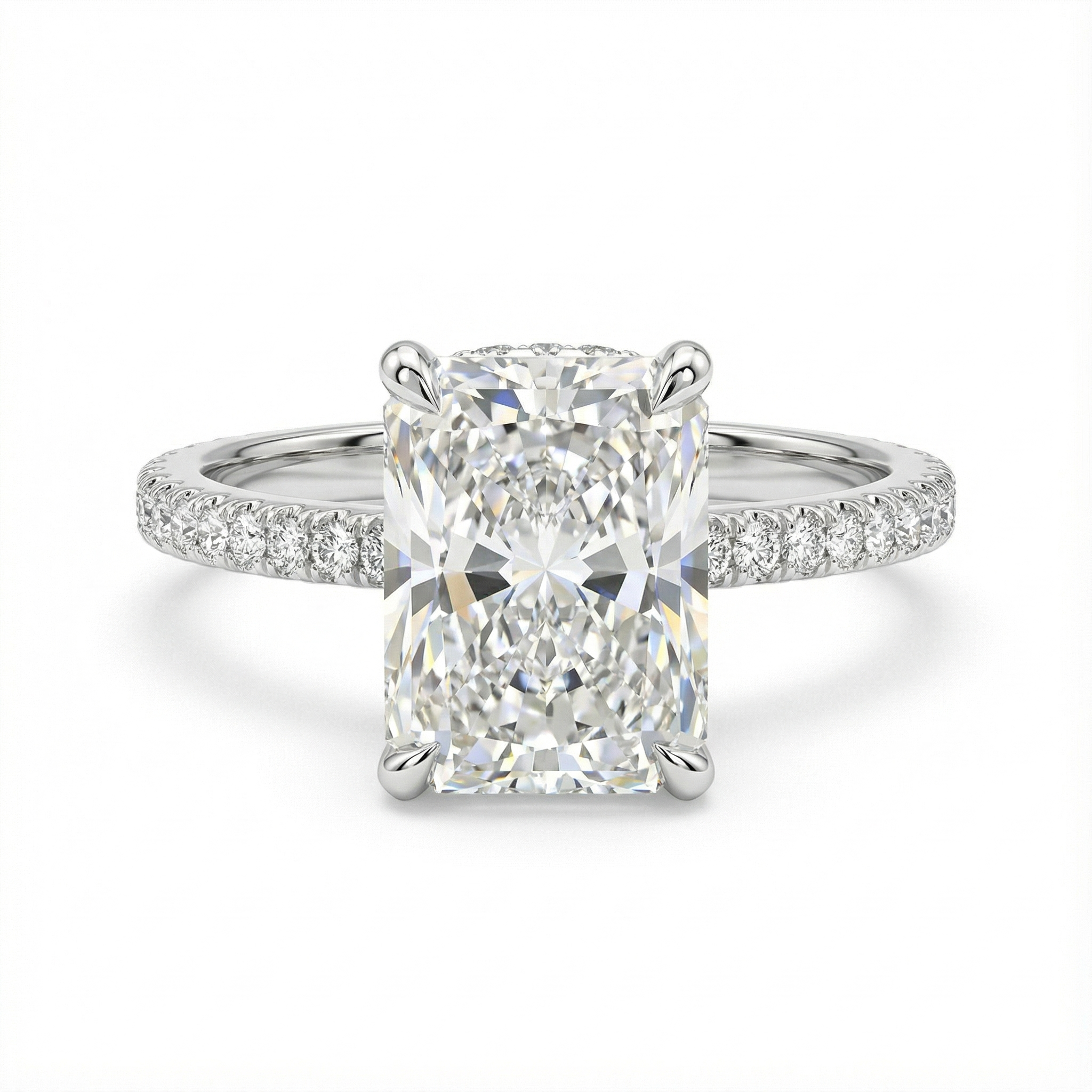 Radiant 3CT Lab Diamond Ring