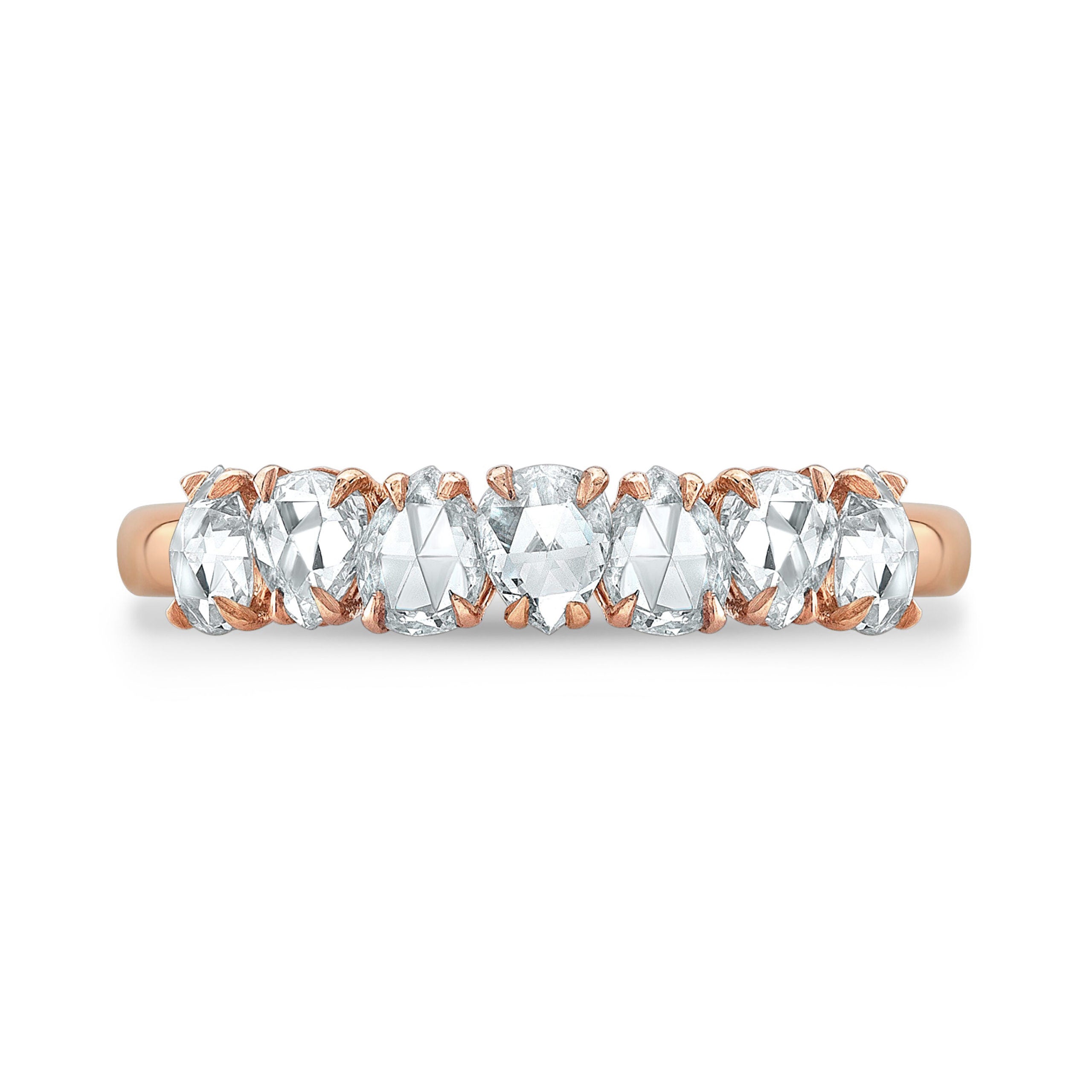 Radiant Rose-Cut Diamond Band
