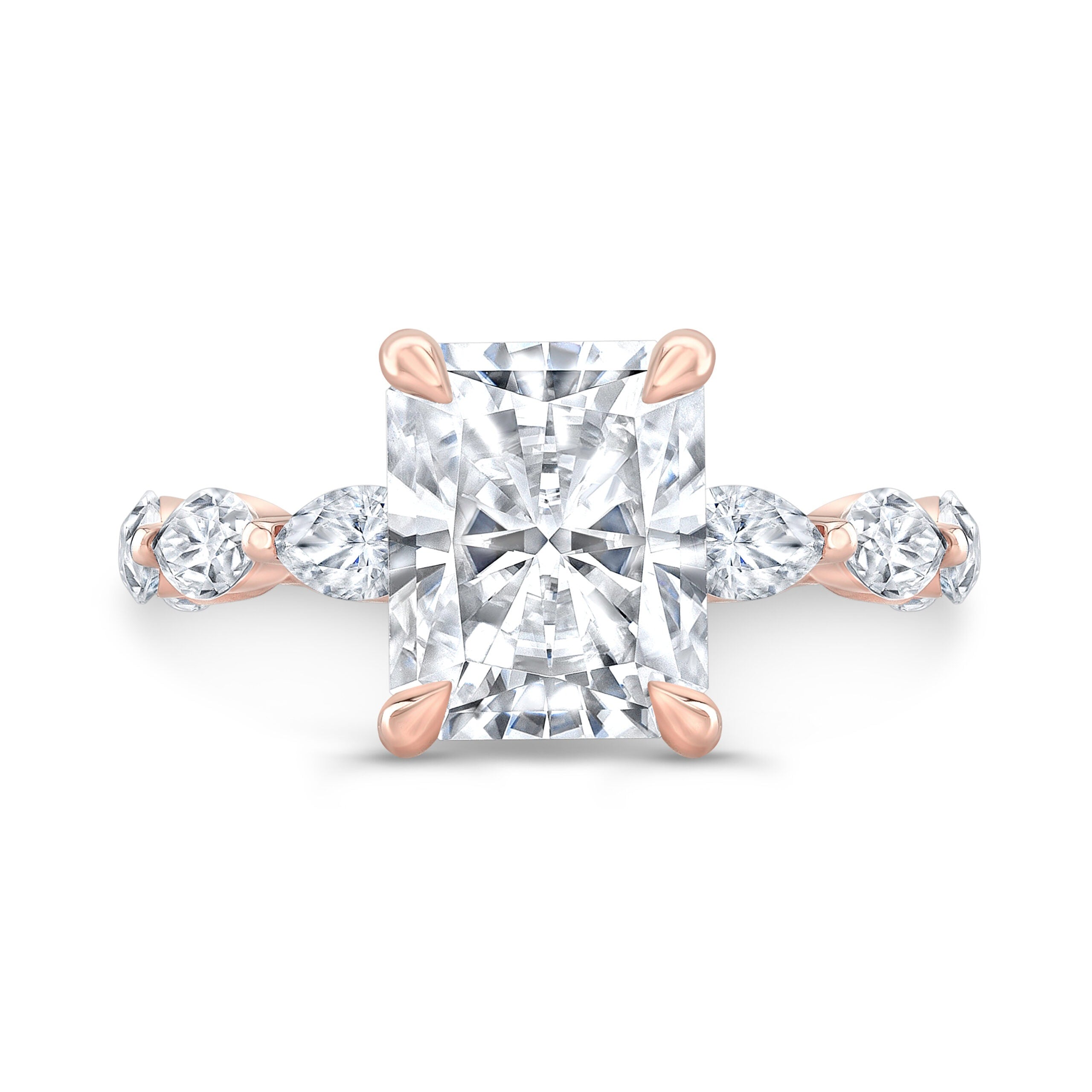 Radiant Spark Lab Diamond Ring