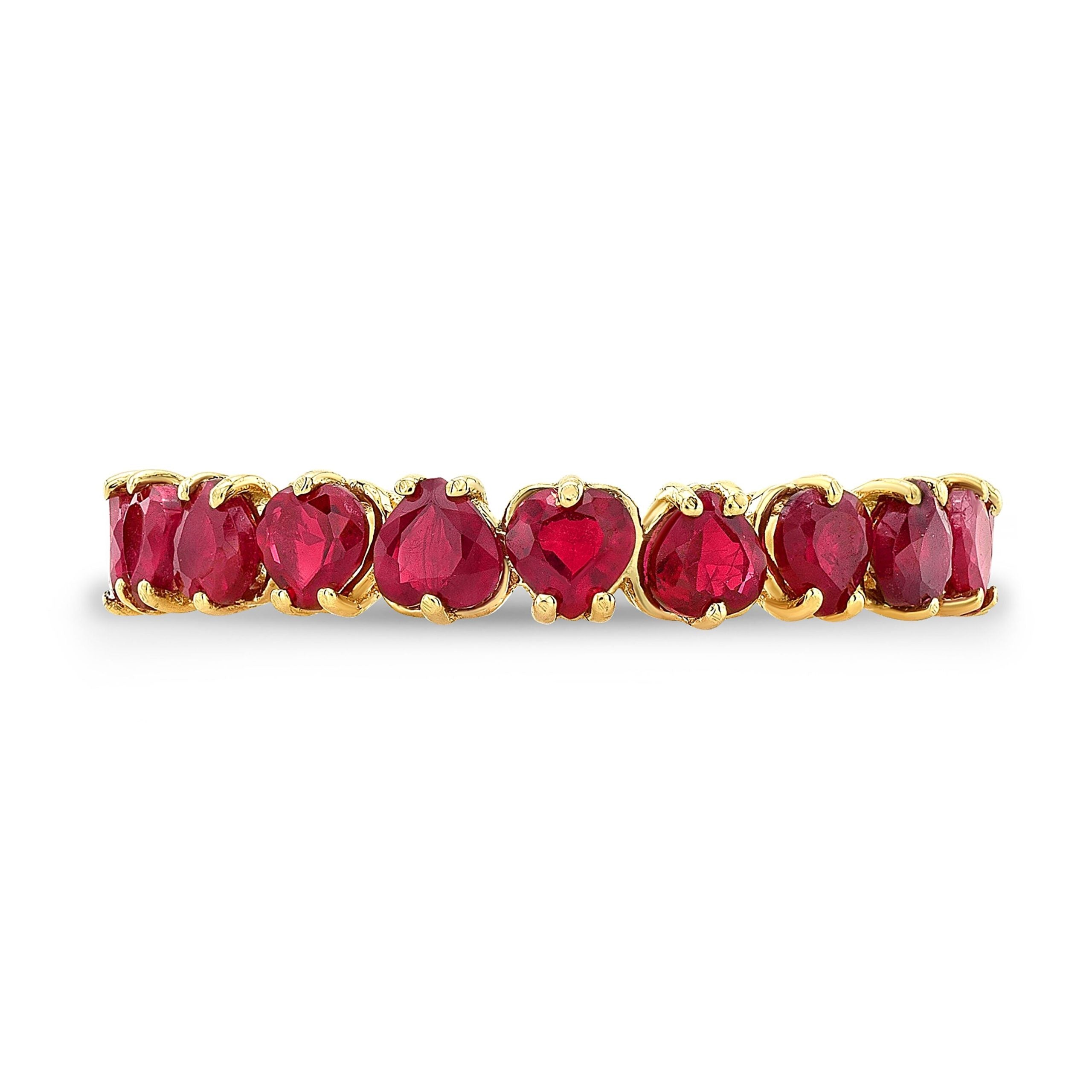 Ruby Heart Eternity Ring