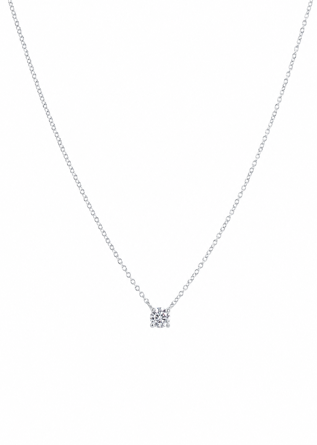 Solitaire Floating Diamond Necklace