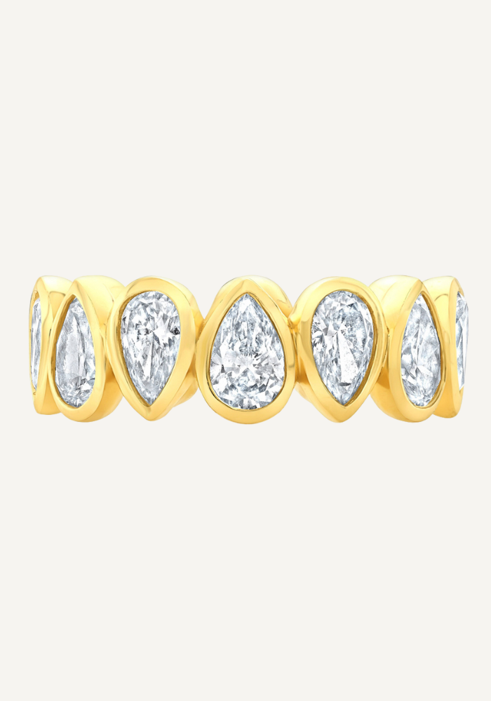 Eterna Pear Diamond Eternity Band
