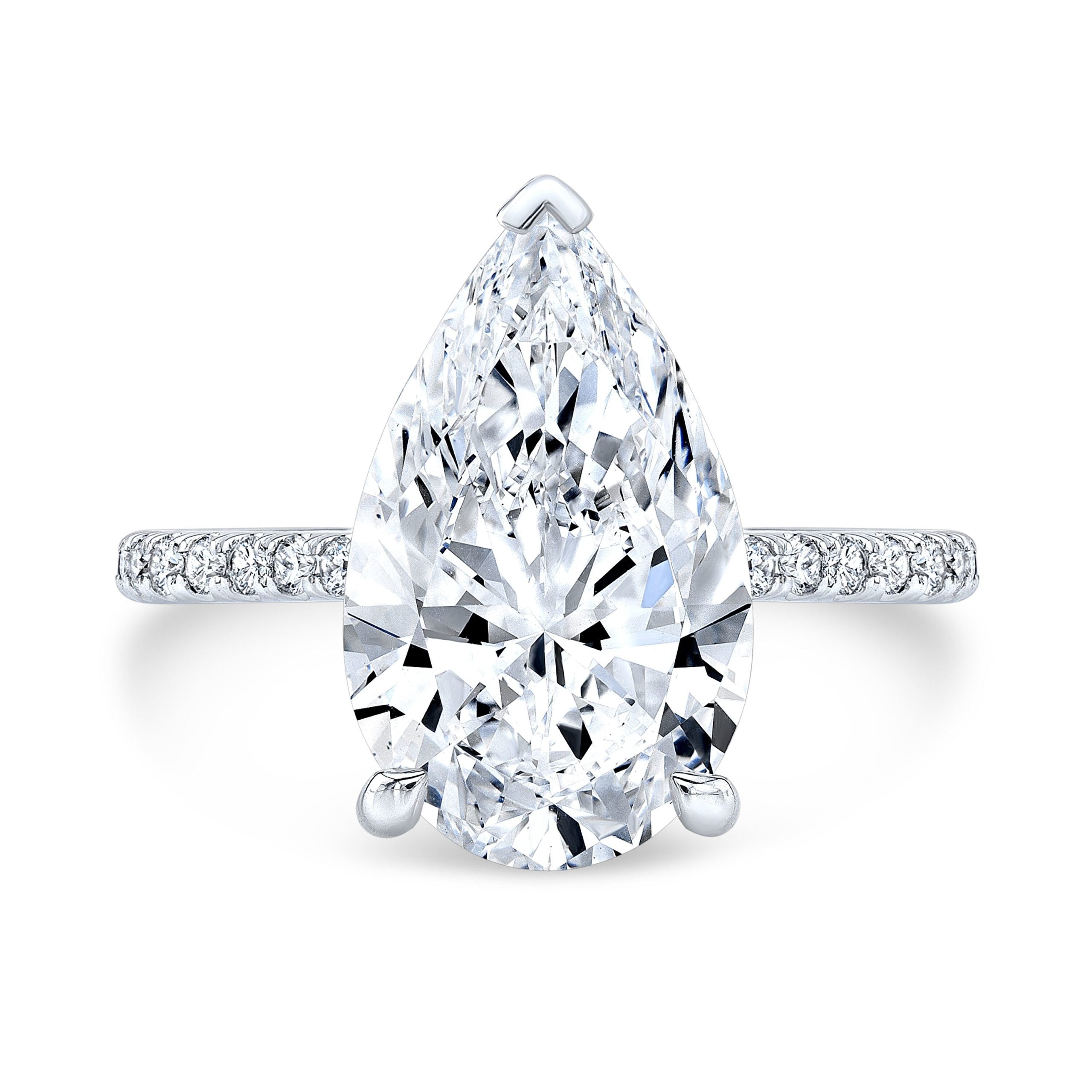 Viola Pear Cut Lab Diamond Ring