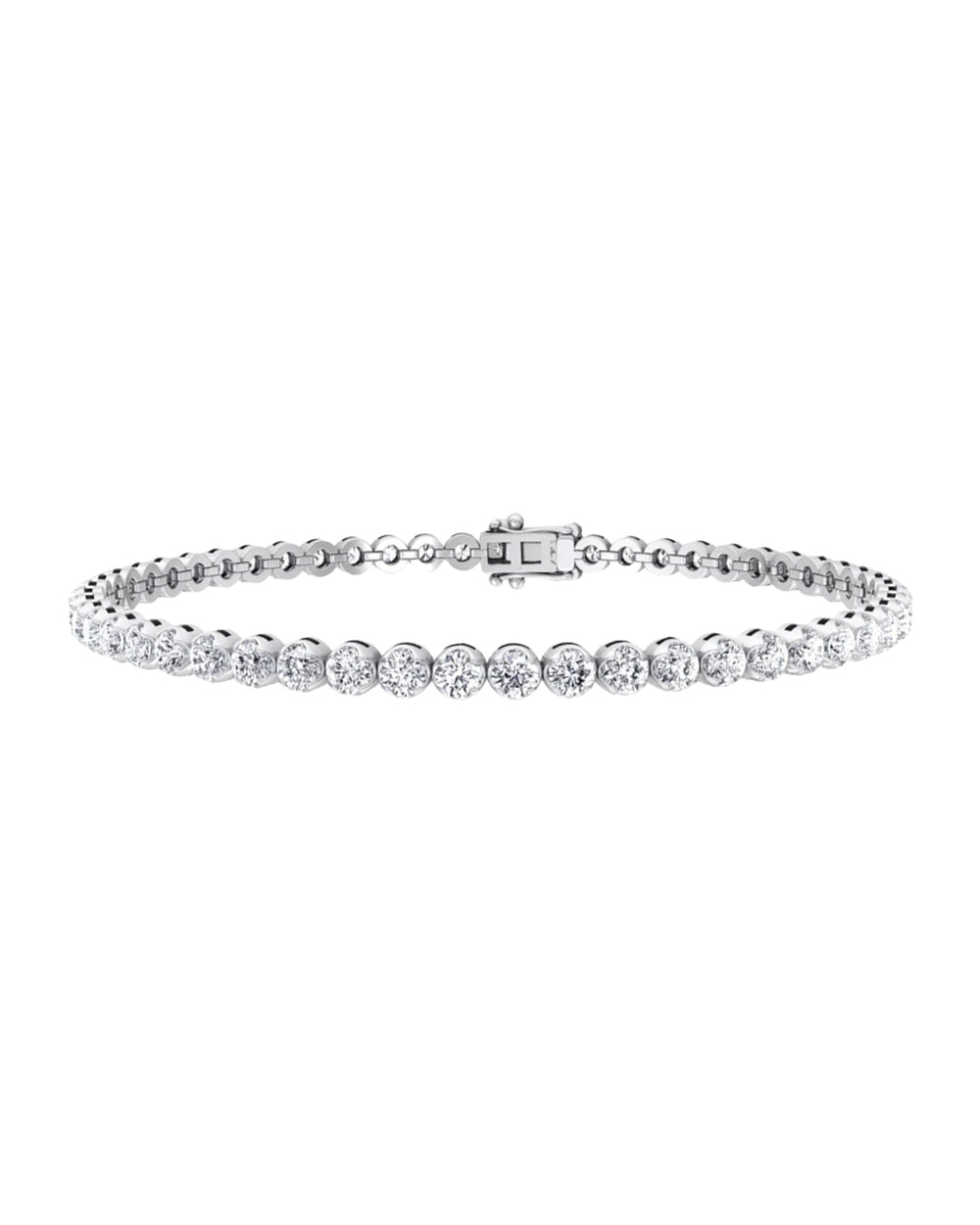 Lab Grown Crown Tennis Bracelet